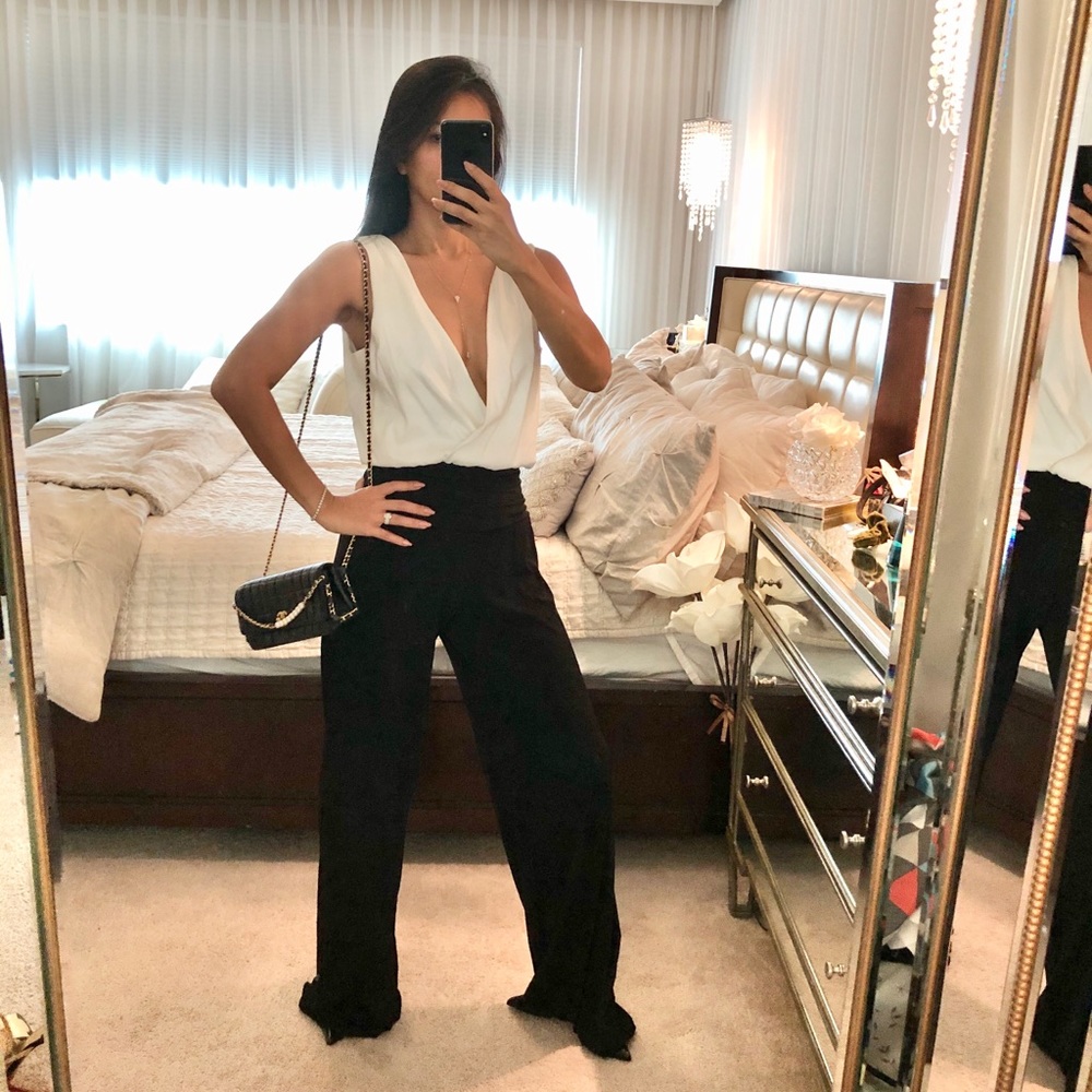Timeless Black White Tuxedo Jumper
